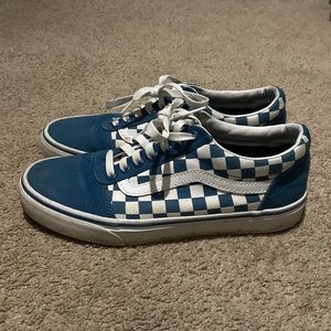 Blue Low Top Checkered Vans